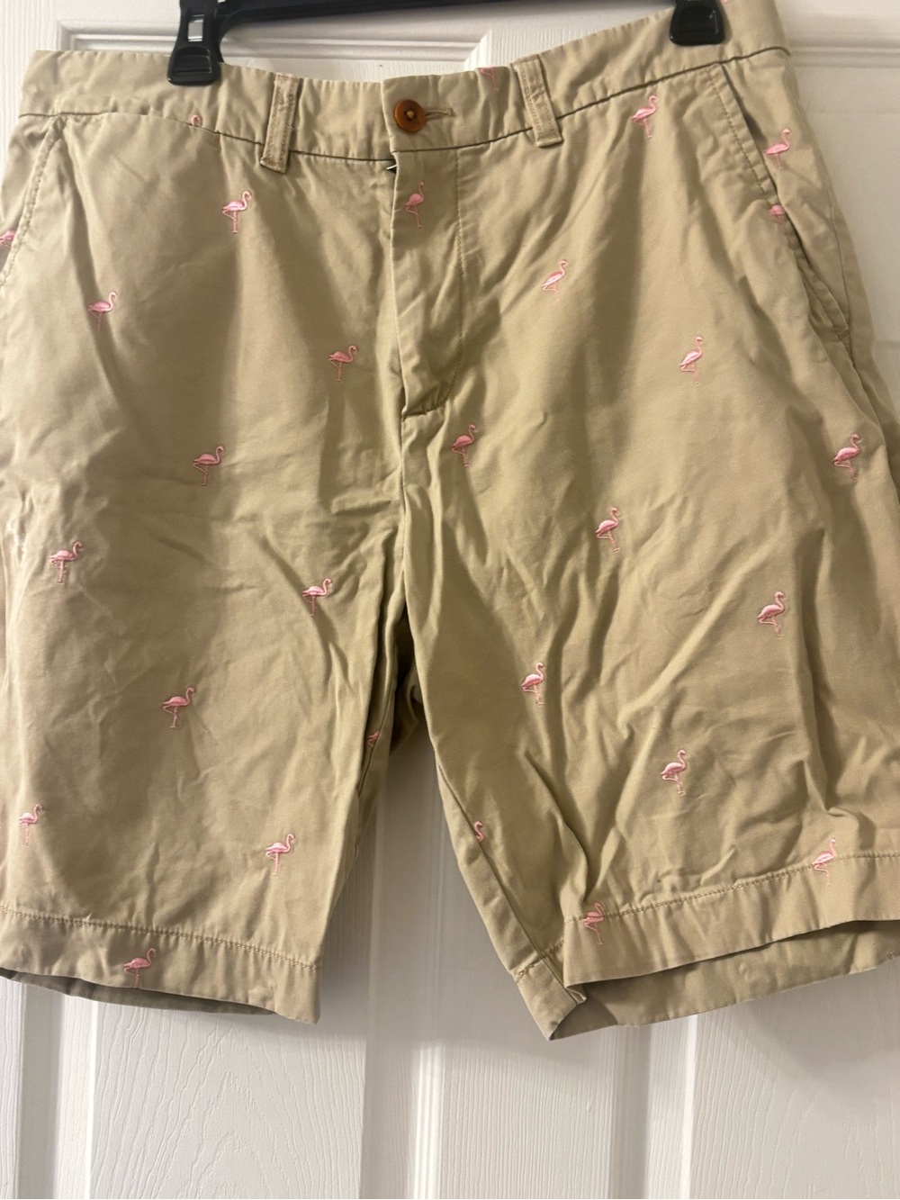 Tommy Hilfiger Men’s Embroidered Flamingo Shorts